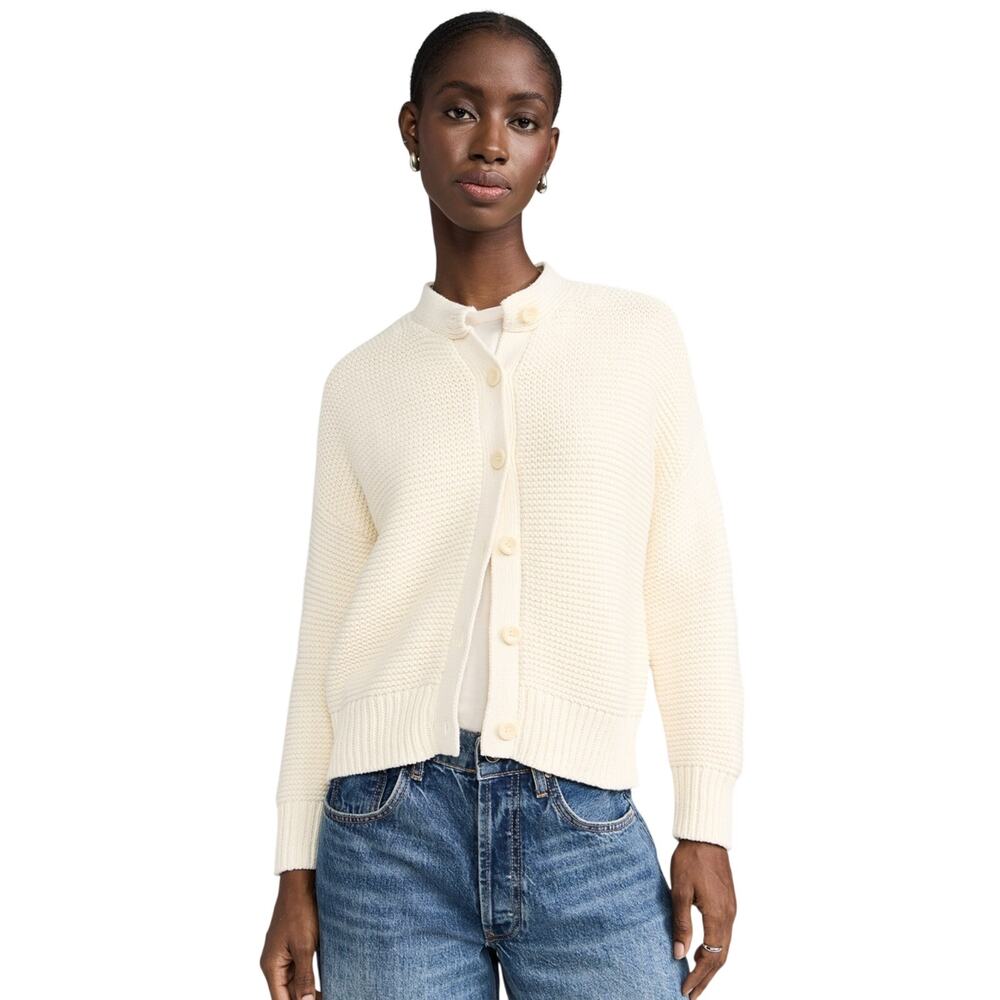 Alex Mill Cream Chunky Long Sleeve Nico Cardigan XS